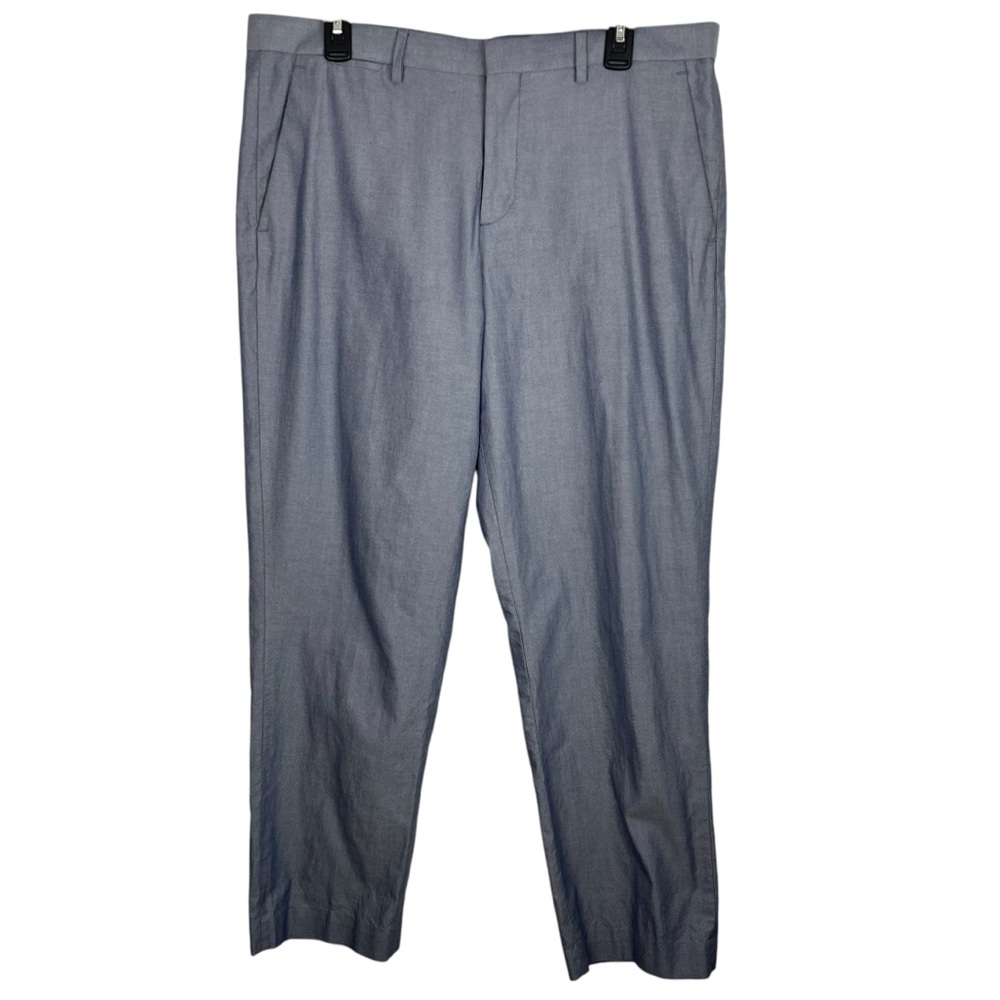 Express | Photographer Light Blue Straight Leg Dress Pants